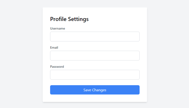 Creating a Responsive Profile Settings UI with Tailwind CSS