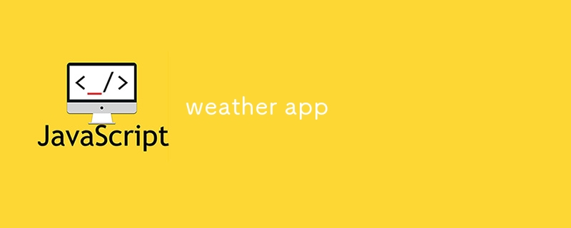 weather app