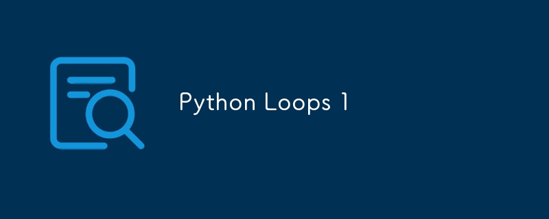 Python Loops 1