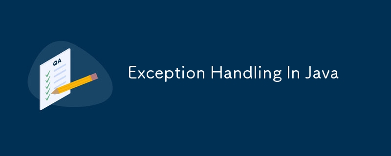 Exception Handling In Java