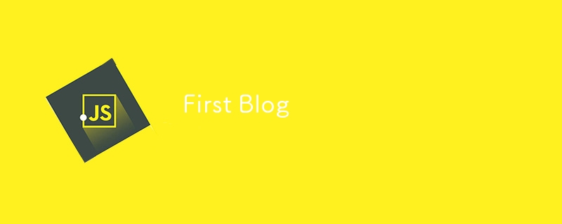 First Blog