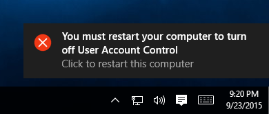 How to Disable User Account Control in Windows 10