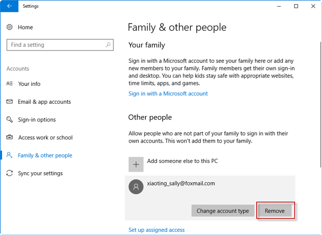 2 Options to Remove a Microsoft Account from Windows 10 Laptop/PC