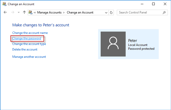 How to Change Another User\'s Password in Windows 10