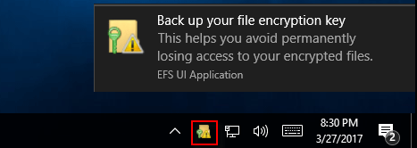 How to Back up Encryption Certificate and Key in Windows 10