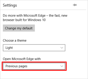 How to Set Microsoft Edge Open with Previous Tabs