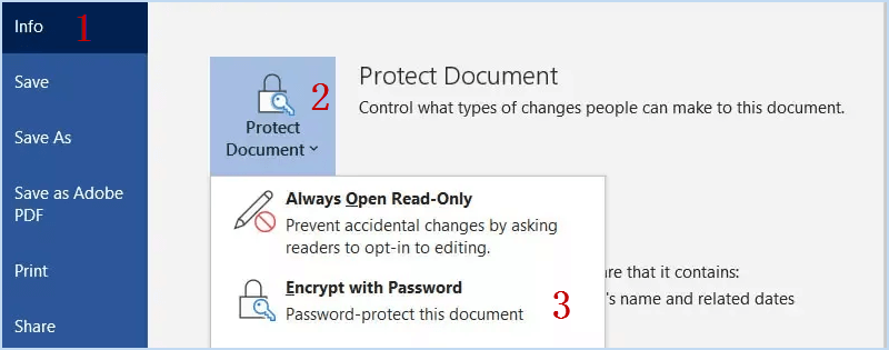 3 Tips to Password Protect a Word Document File in Windows 10/Mac