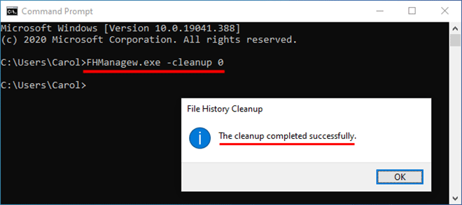 2 Ways to Delete Old File History Backup in Windows 10