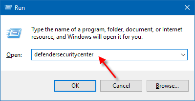 How to Open Windows Defender Security Center App in Windows 10