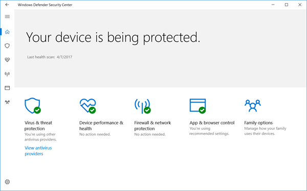 How to Open Windows Defender Security Center App in Windows 10