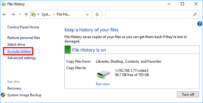 How to Turn on File History on Windows 10 to Back up Data