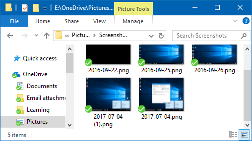 How to Enable or Disable Auto Save Screenshots to OneDrive