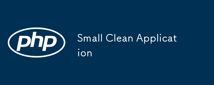 Small Clean Application