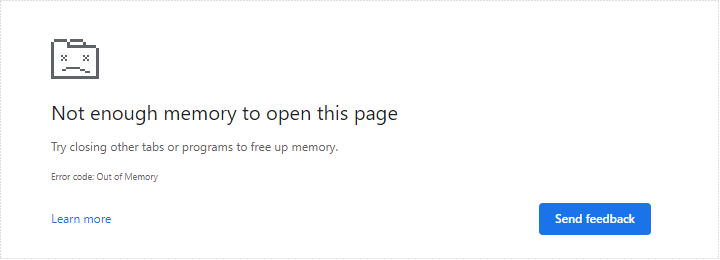 Not Enough Memory to Open This Page Error in Chrome - Fixed