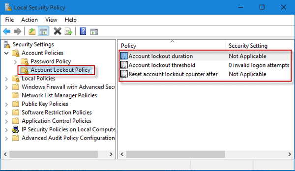 What Is Account Lockout Policy in Windows 10/8/7