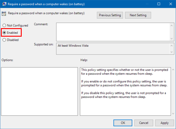 How to Enable Require a Login Password on Wakeup