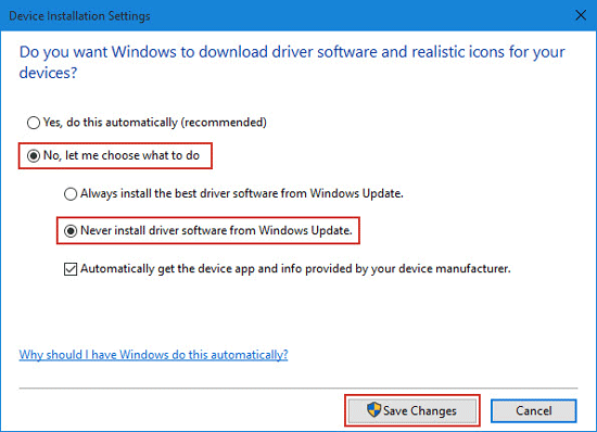 How to Turn off Automatic Driver Updates in Windows 10