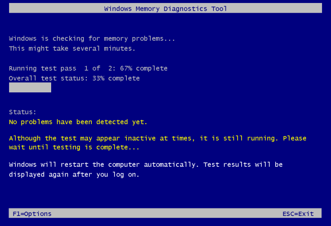 Check for System Memory Problems with Diagnostic Tool