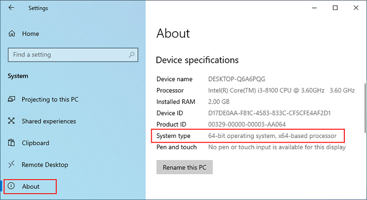 How Do I Know if I Use 32-bit or 64-bit Version of Windows 10