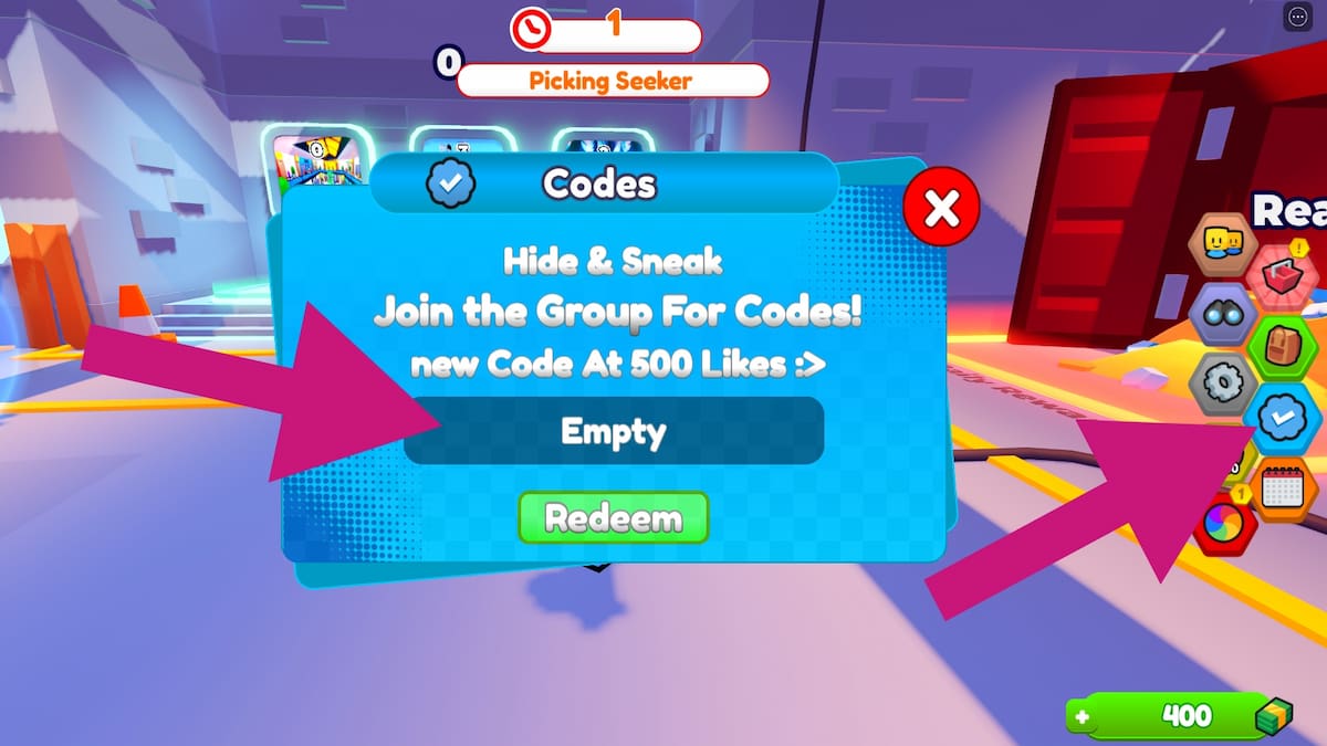 Hide and Sneak codes (June 2024)