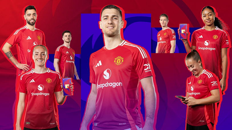 Snapdragon-branded Manchester United shirts make initial debut