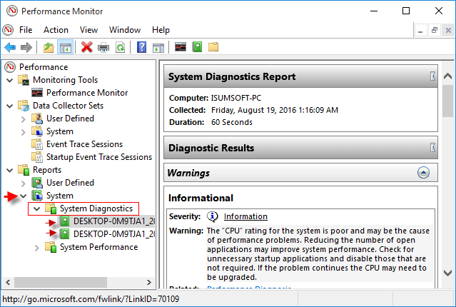 How to Get System Diagnostics Report for Windows 10 PC