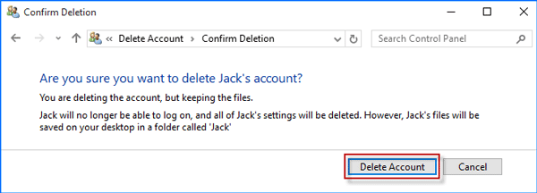 How to Delete An Admin Account in Windows 10 without Password