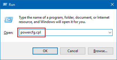 How to Open Power Options Window in Windows 10