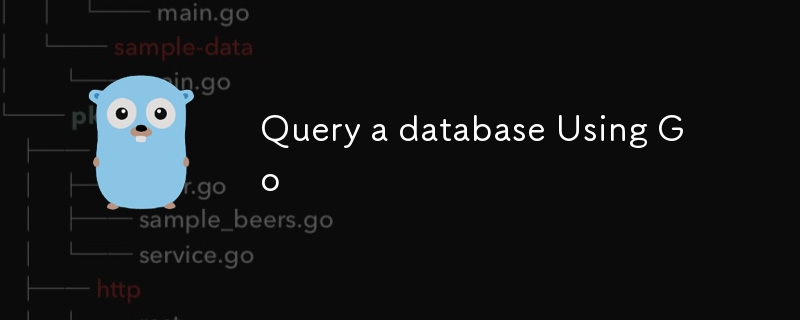 Query a database Using Go