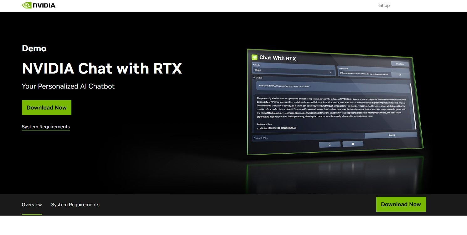 How to Use Nvidia\'s Chat With RTX AI Chatbot on Your Computer