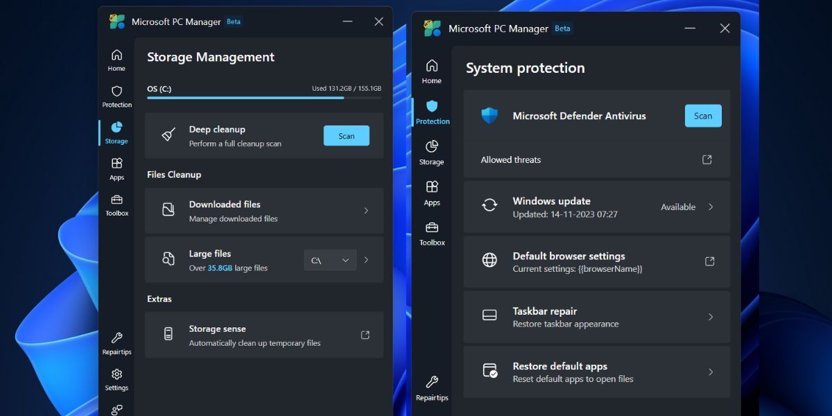 How to Use the Toolbar in Microsoft PC Manager on Windows 11