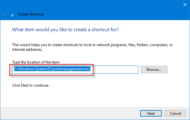3 Ways to Create Shortcut for Print Management on Windows 10 Desktop