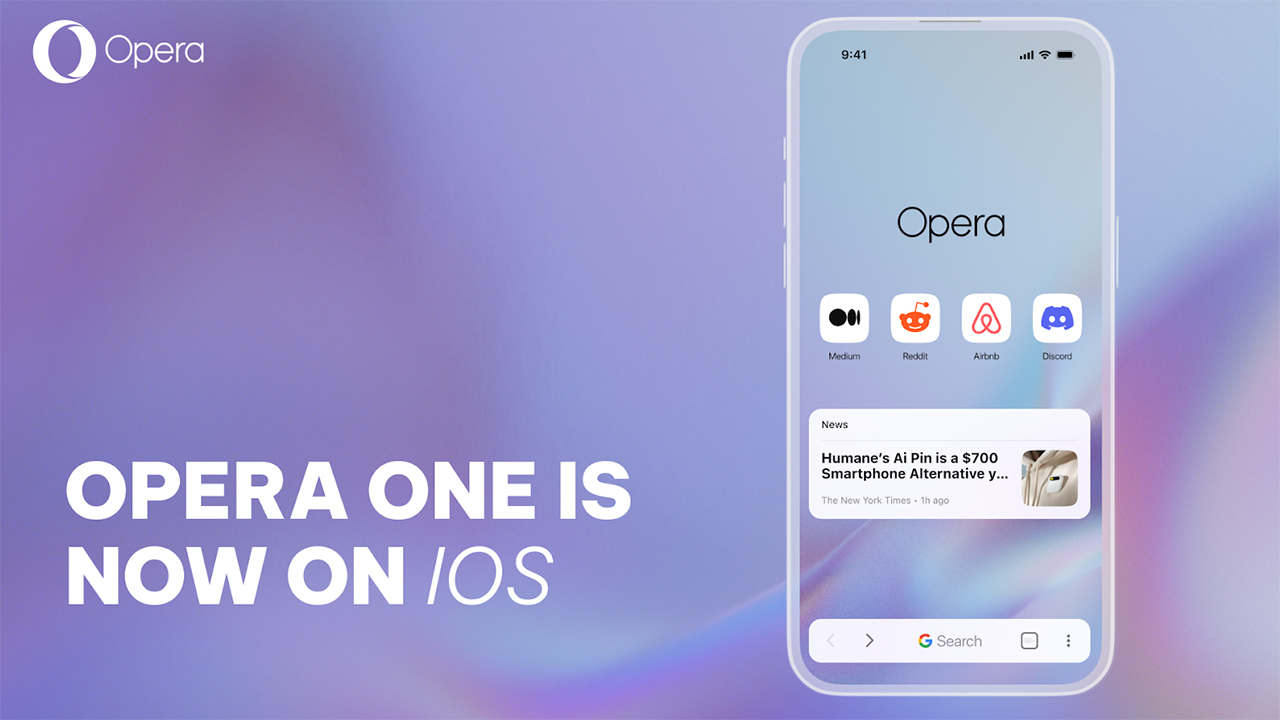 AI-powered Opera One launches on iOS with redesigned UI, free VPN, and more