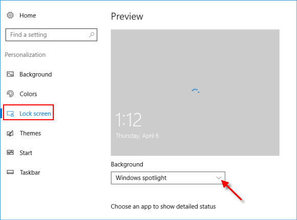 How to Set Windows Spotlight Images As Lock Screen Background