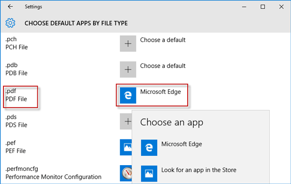 How to Stop Microsoft Edge as Default PDF Viewer in Windows 10