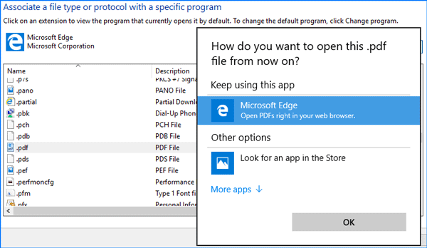 How to Stop Microsoft Edge as Default PDF Viewer in Windows 10