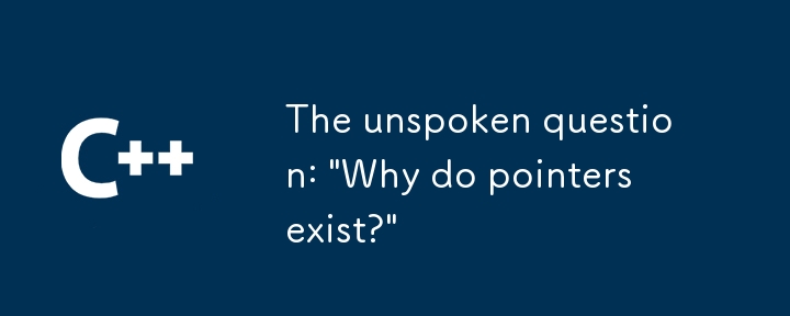 The unspoken question: \