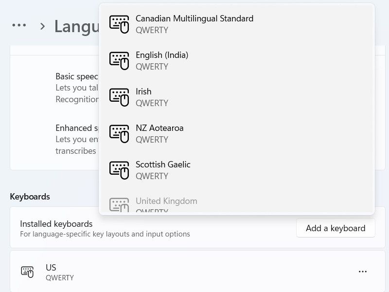 How to Add and Change Keyboard Layouts in Windows 11