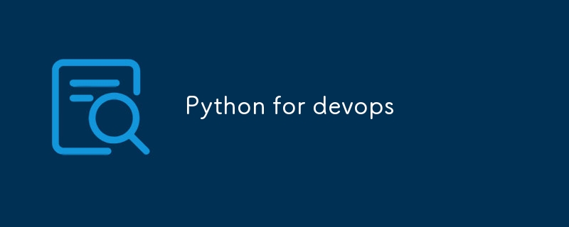 Python for devops