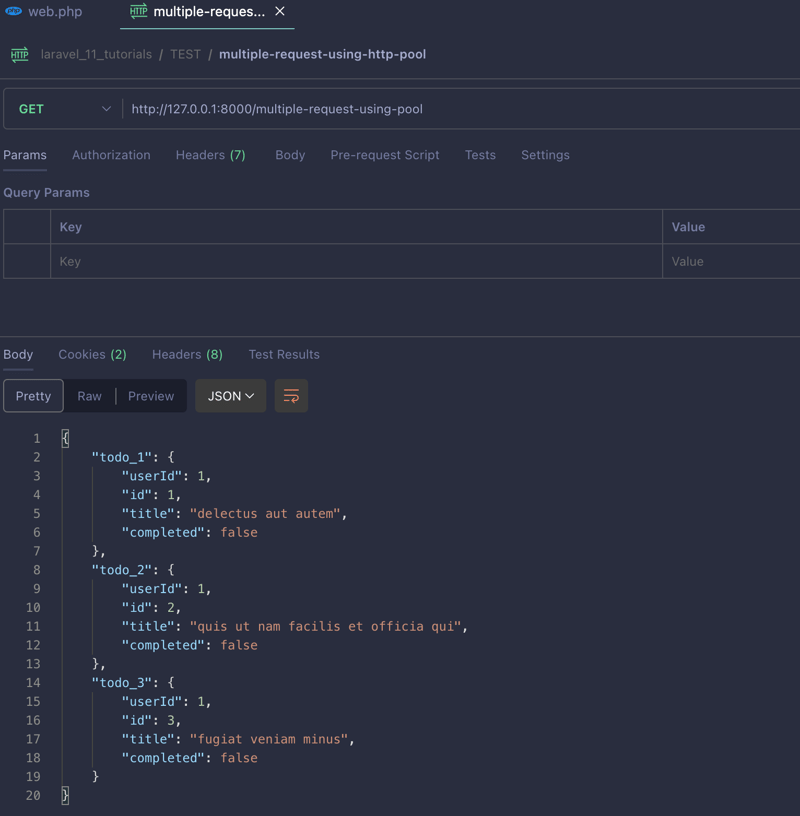 Multiple API in Laravel with HTTP Requests