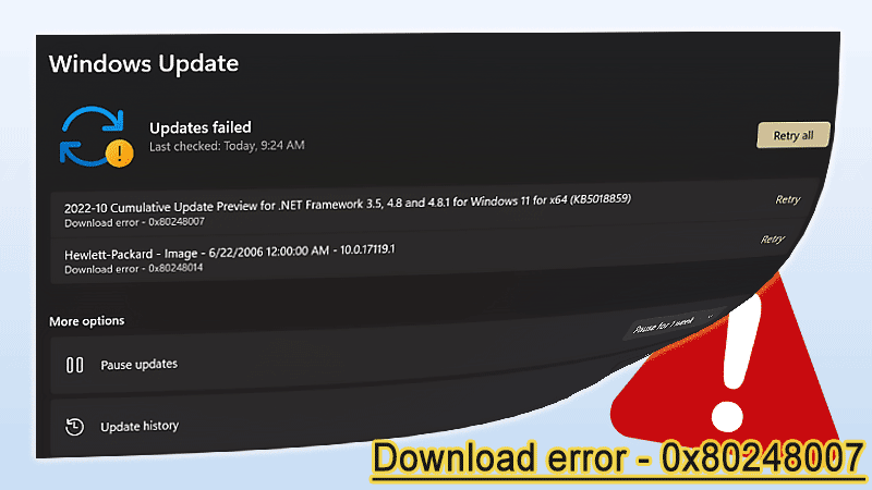 How to Fix Download Error - 0x80248007 on Windows 11?