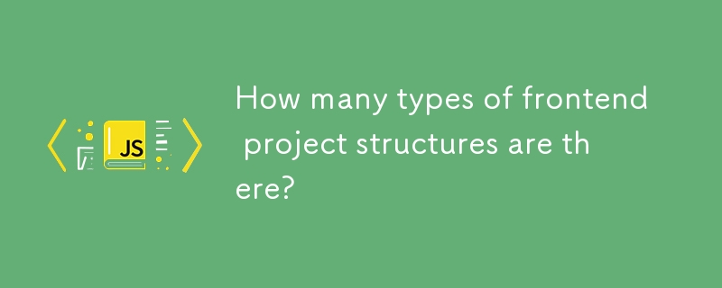 How many types of frontend project structures are there?