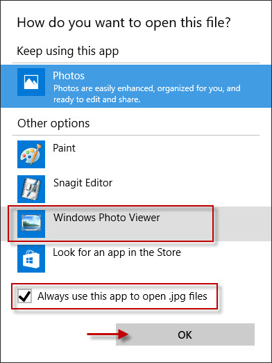 How to Set Windows Photo Viewer as Default Image Viewer in Windows 10