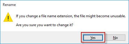 Change File Extension for One or Multiple Files in Windows 10