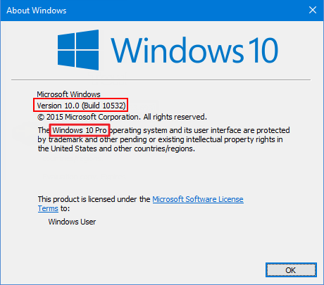 Find Out Which Edition of Windows 10 You are Running