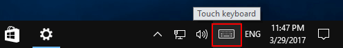 Show or Hide Touch Keyboard Button in Taskbar on Windows 10