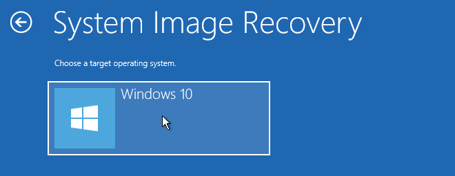 Windows 10 Password Incorrect During System Image Restore