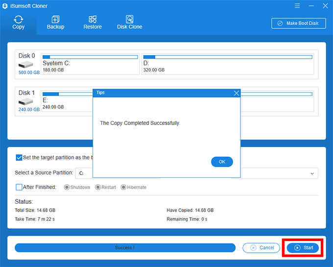 How to Copy Partition to Another Drive in Windows 10