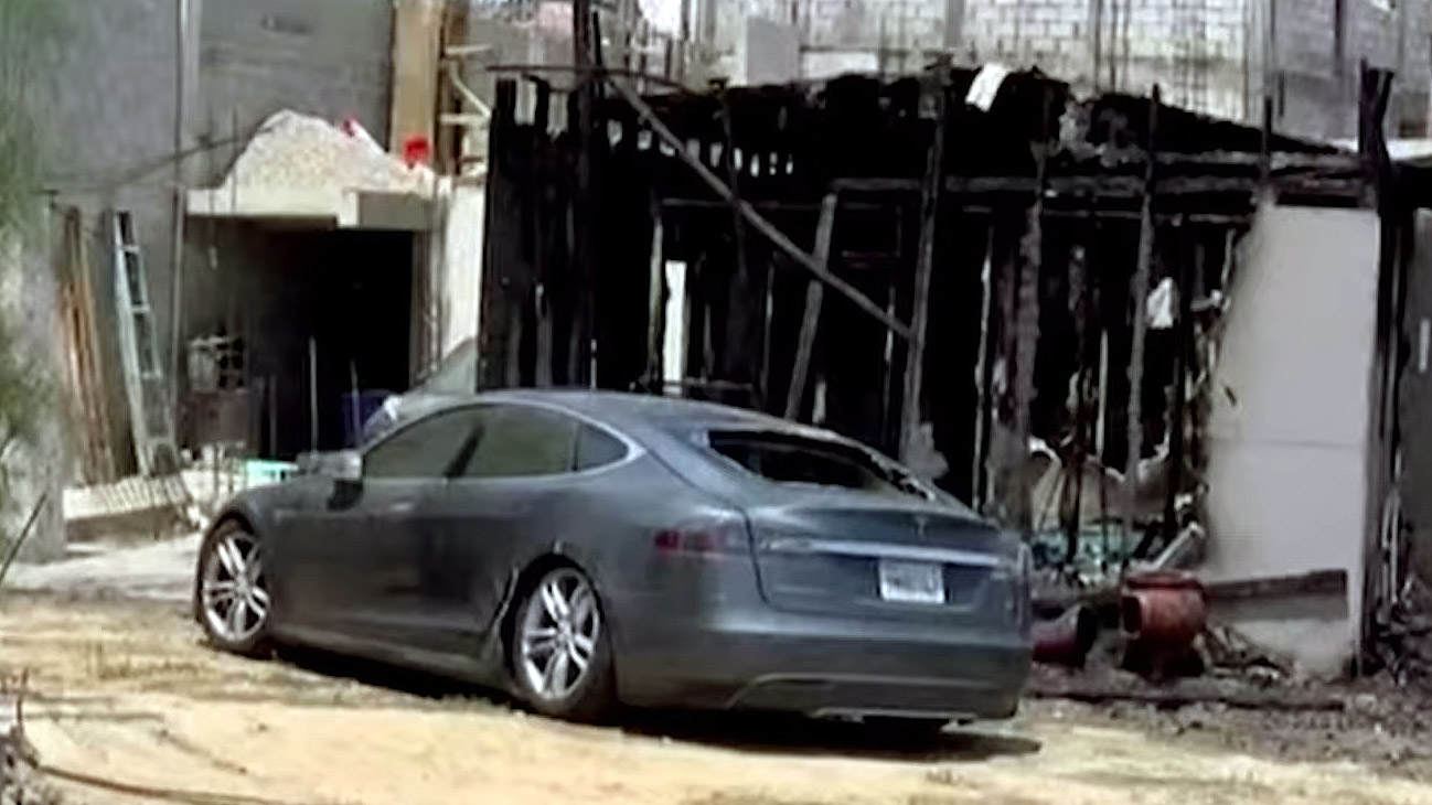 Tesla Model S sets house on fire when charged directly from the powerline for free