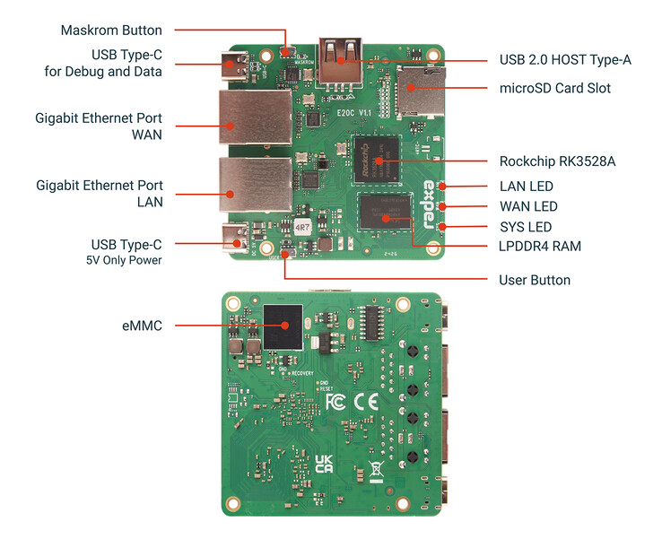 Radxa E20C launches as a palm-sized mini PC with a starting price of 